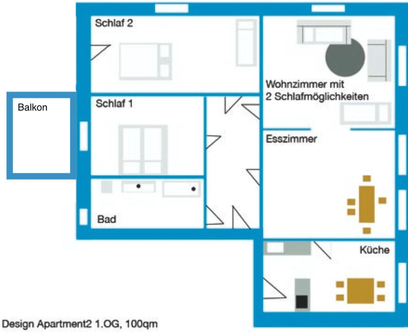 Design Apartments "Hier War Goethe Nie" Веймар Номер фото